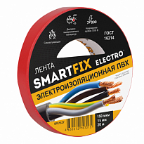 SmartFix Изолента ELECTRO 15мм*20м 150мкм красная min 6шт